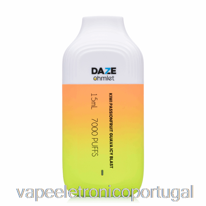 Vape Eletrônico 7 Daze Ohmlet 7000 Descartável Kiwi Maracujá Goiaba Explosão Gelada